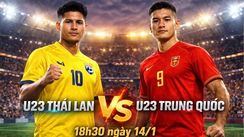 18h30 ngay 14 1 u23 thai lan vs u23 trung quoc